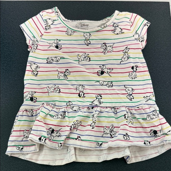 Disney Kids Dalmatian Striped Tee - Picture 1 of 2
